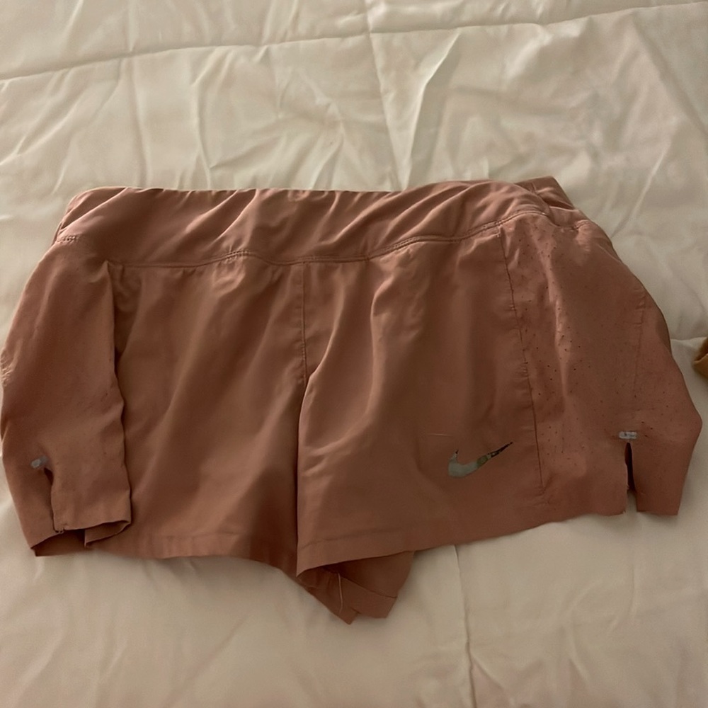 blush pink nike shorts